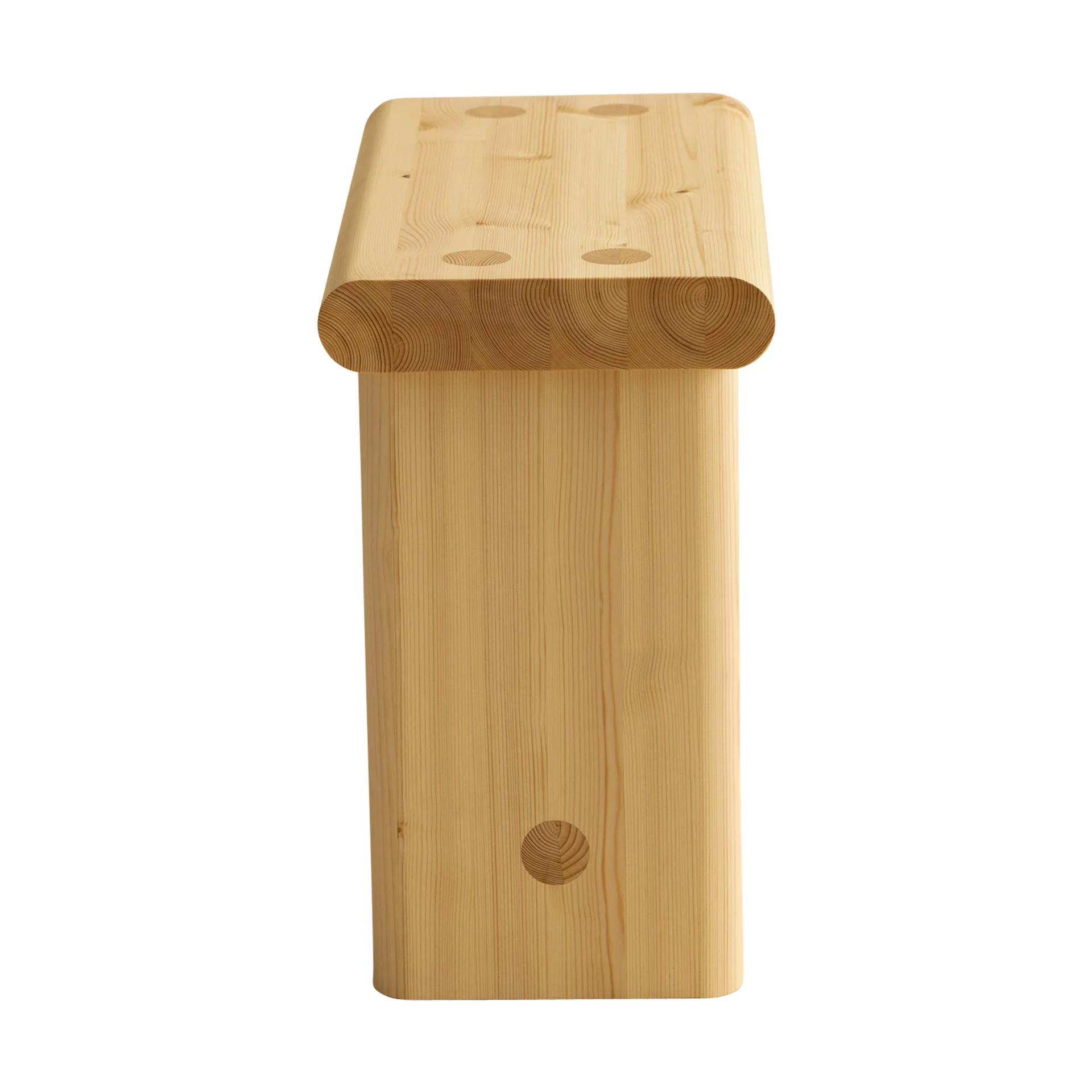 002 Ast Stool sgabello, Pino oliato opaco, 55x26x45 cm Vaarnii