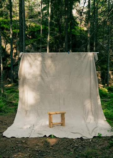 002 Ast Stool sgabello - Pino oliato opaco, 55x26x45 cm - Vaarnii