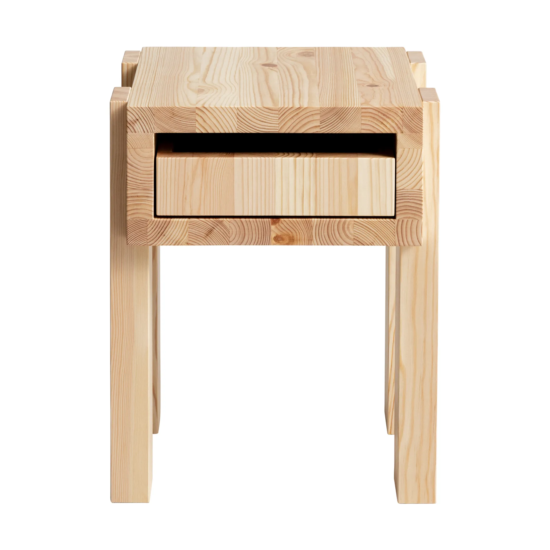003 Stilts Side Table tavolino side table, Pino oliato opaco 40x36x45 cm Vaarnii