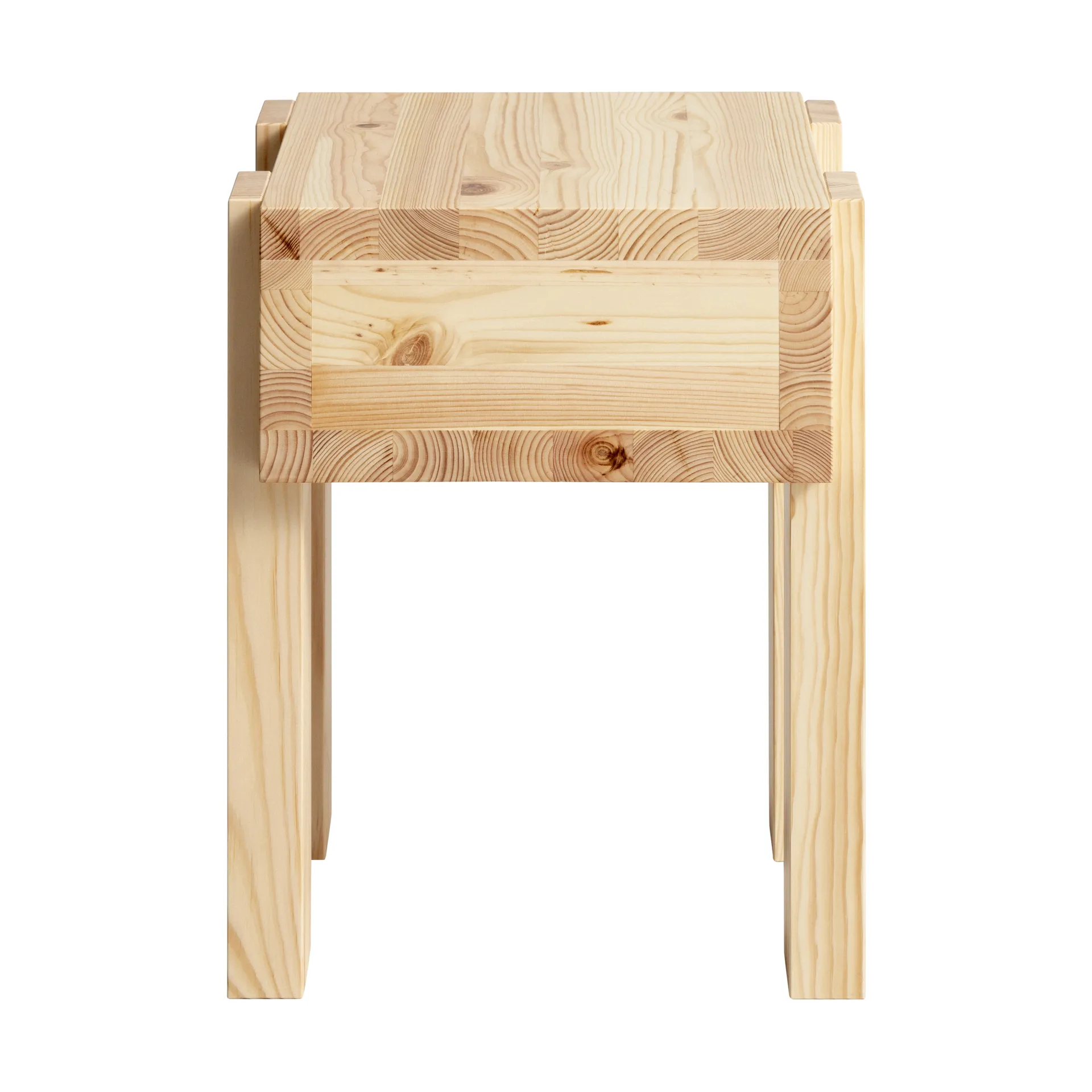 003 Stilts Side Table tavolino side table, Pino oliato opaco 40x36x45 cm Vaarnii