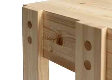 003 Stilts Side Table tavolino side table - Pino oliato opaco 40x36x45 cm - Vaarnii