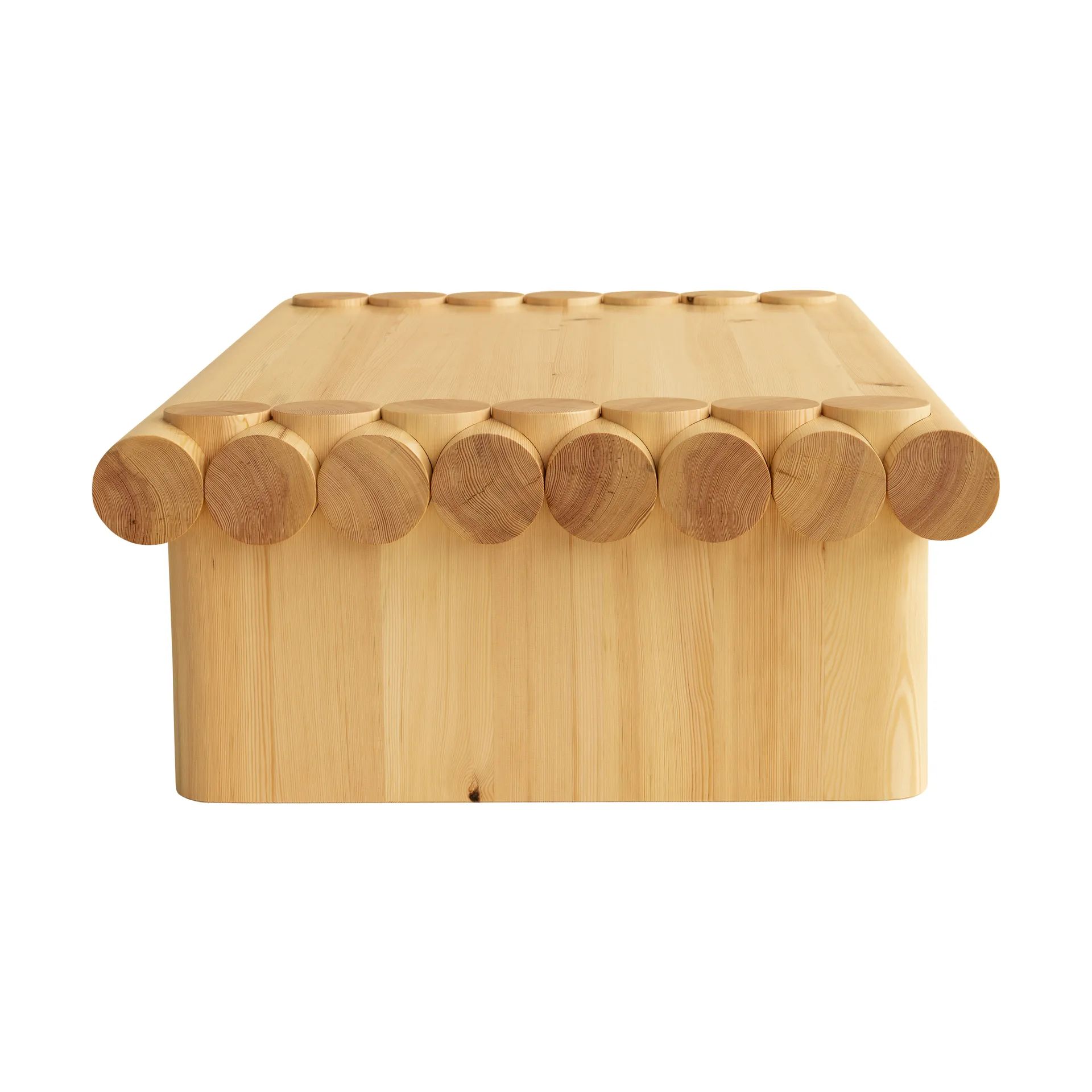 004 Coffee Table tavolino, Pino cerato a olio opaco, 120x80x35 cm Vaarnii