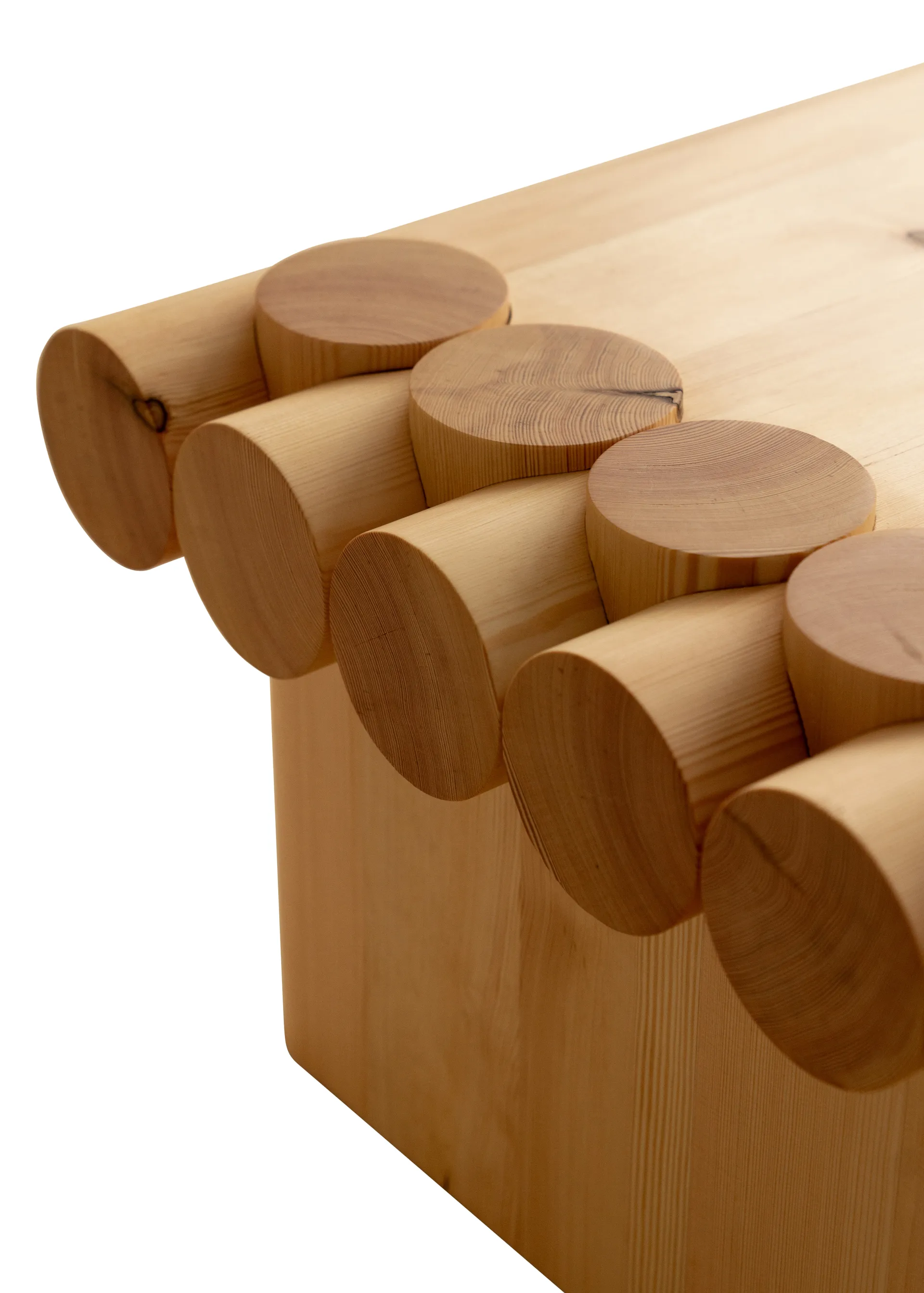 004 Coffee Table tavolino, Pino cerato a olio opaco, 120x80x35 cm Vaarnii