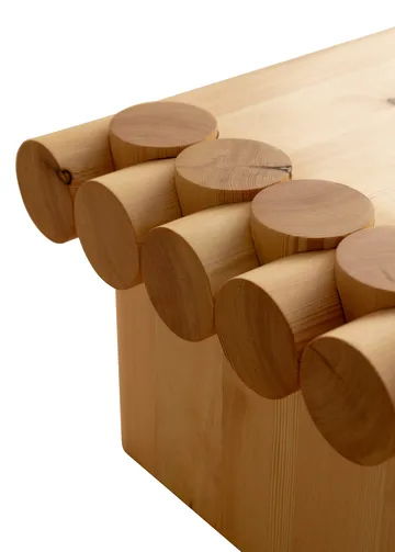 004 Coffee Table tavolino - Pino cerato a olio opaco, 120x80x35 cm - Vaarnii