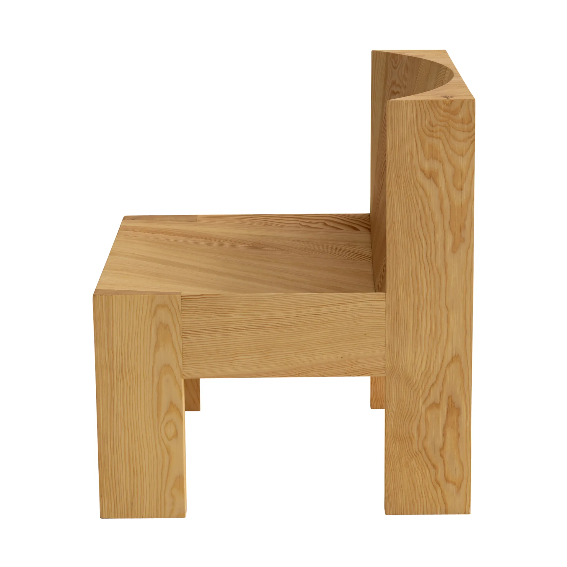 005 Lounge Chair poltrona lounge, Pino oliato cerato opaco Vaarnii