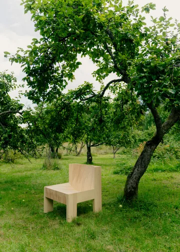 005 Lounge Chair poltrona lounge - Pino oliato cerato opaco - Vaarnii