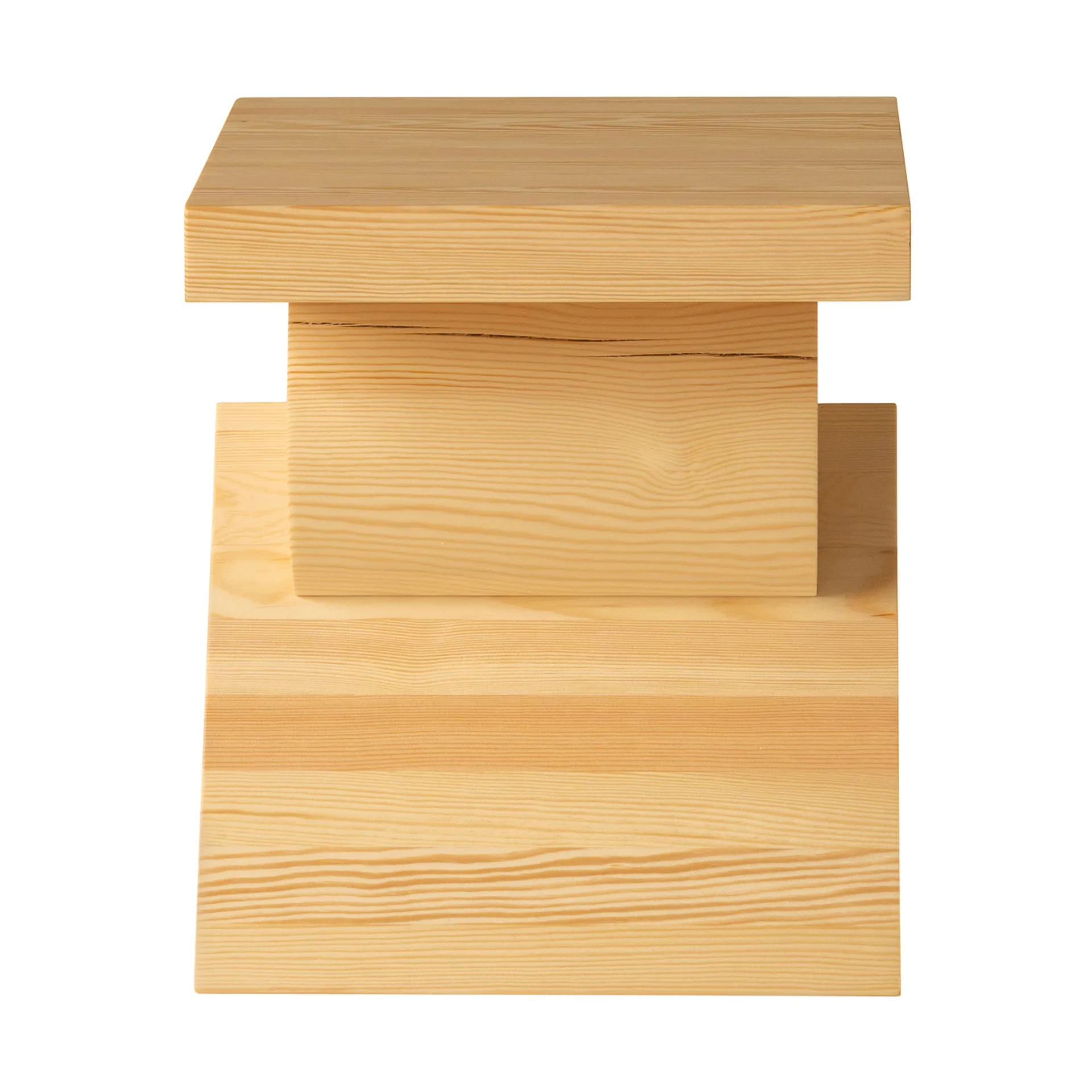 006 AA Side Table tavolino side table, Pino oliato opaco, 40x40x45 cm Vaarnii