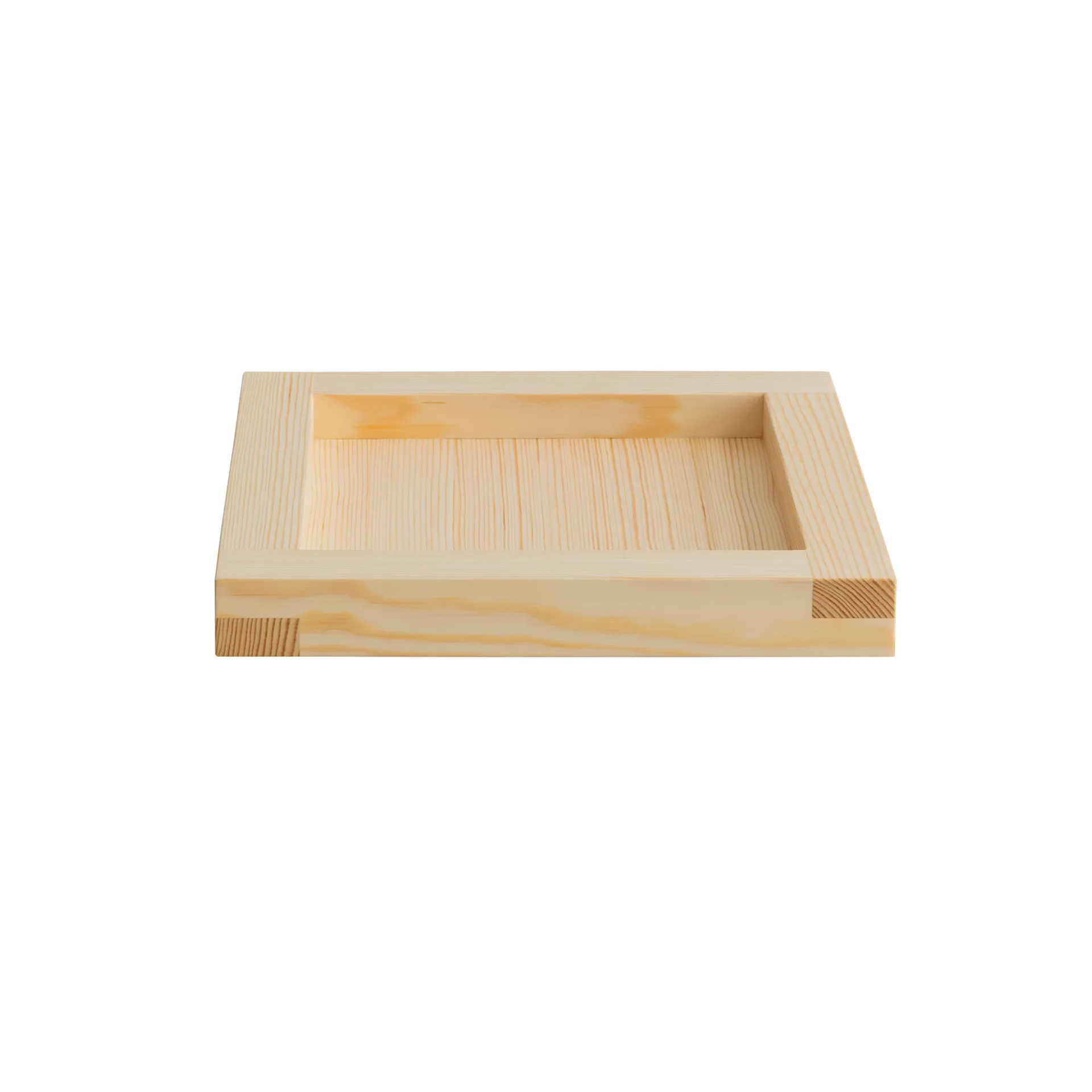 009 Tray vassoio, Pino oliato, 33x33x6 cm Vaarnii