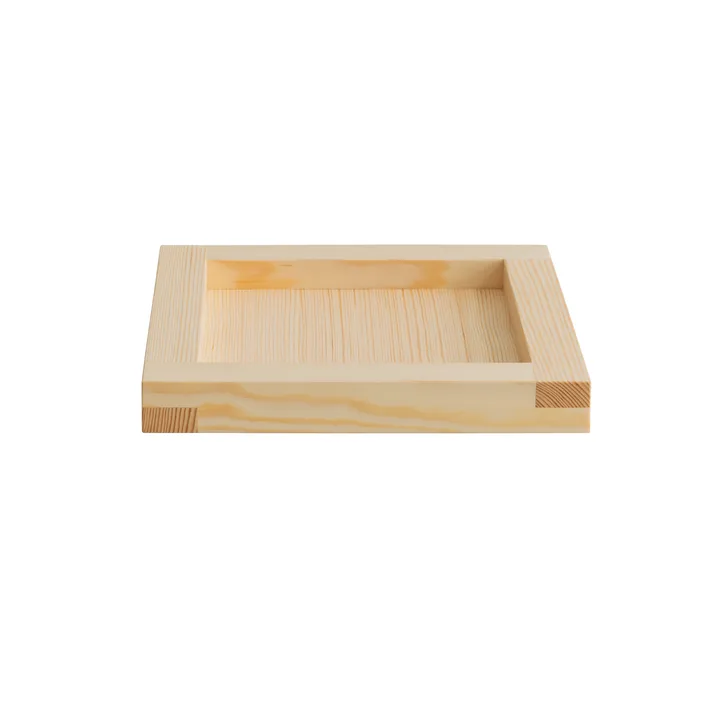 009 Tray vassoio - Pino oliato, 33x33x6 cm - Vaarnii