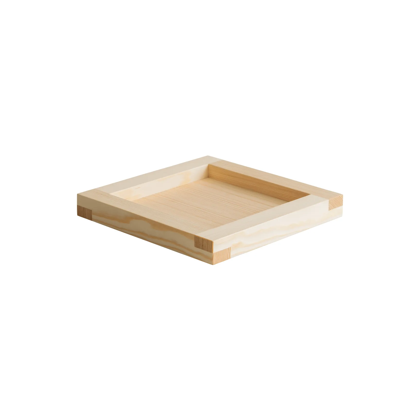 009 Tray vassoio, Pino oliato, 33x33x6 cm Vaarnii