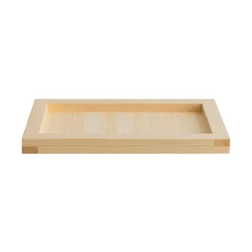 009 Tray vassoio - Pino oliato cerato, 54x33x6 cm - Vaarnii