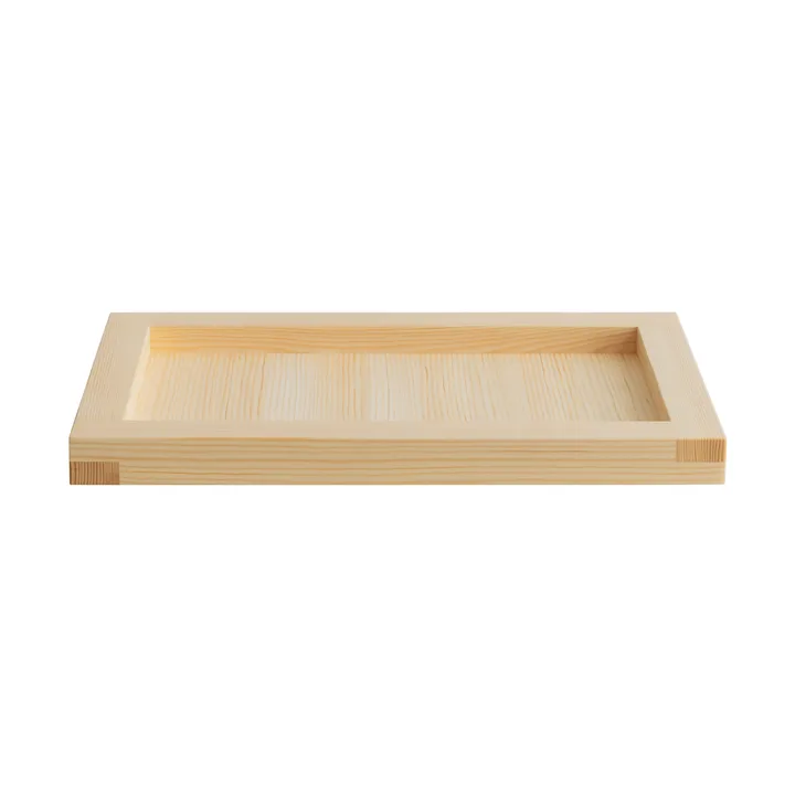 009 Tray vassoio - Pino oliato cerato, 54x33x6 cm - Vaarnii