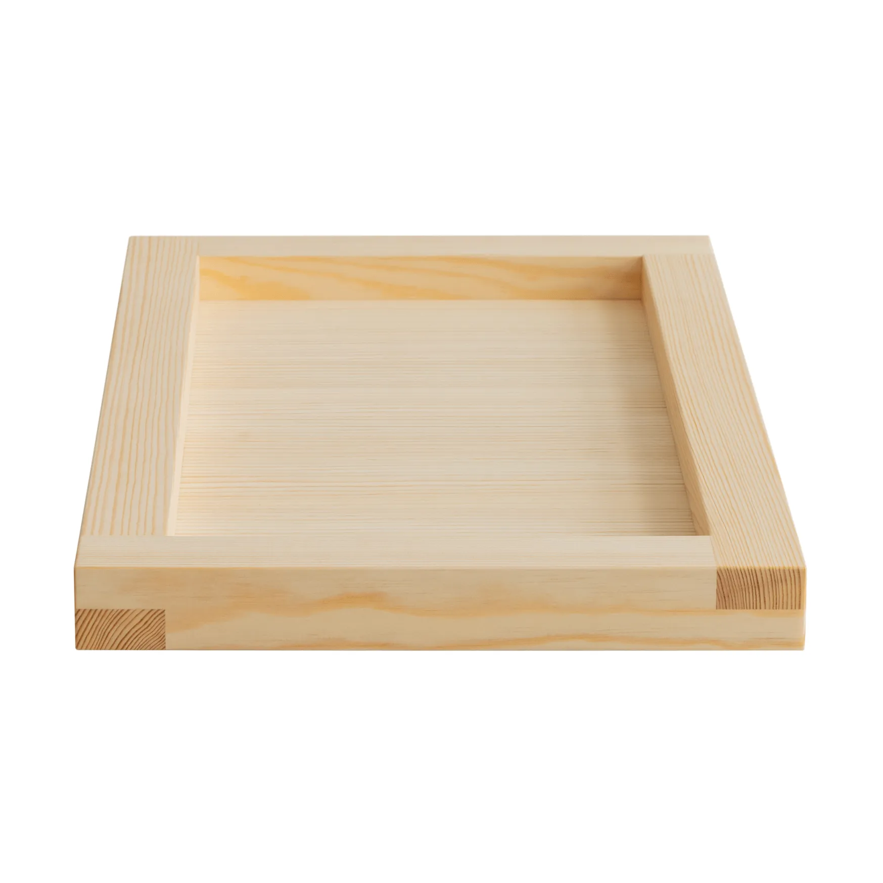 009 Tray vassoio, Pino oliato cerato, 54x33x6 cm Vaarnii