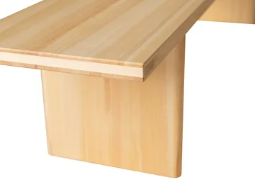 012 Kolmio Bench panca - Pino oliato opaco, 227x42x45 cm - Vaarnii