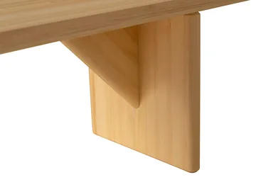 012 Kolmio Bench panca - Pino oliato opaco, 227x42x45 cm - Vaarnii