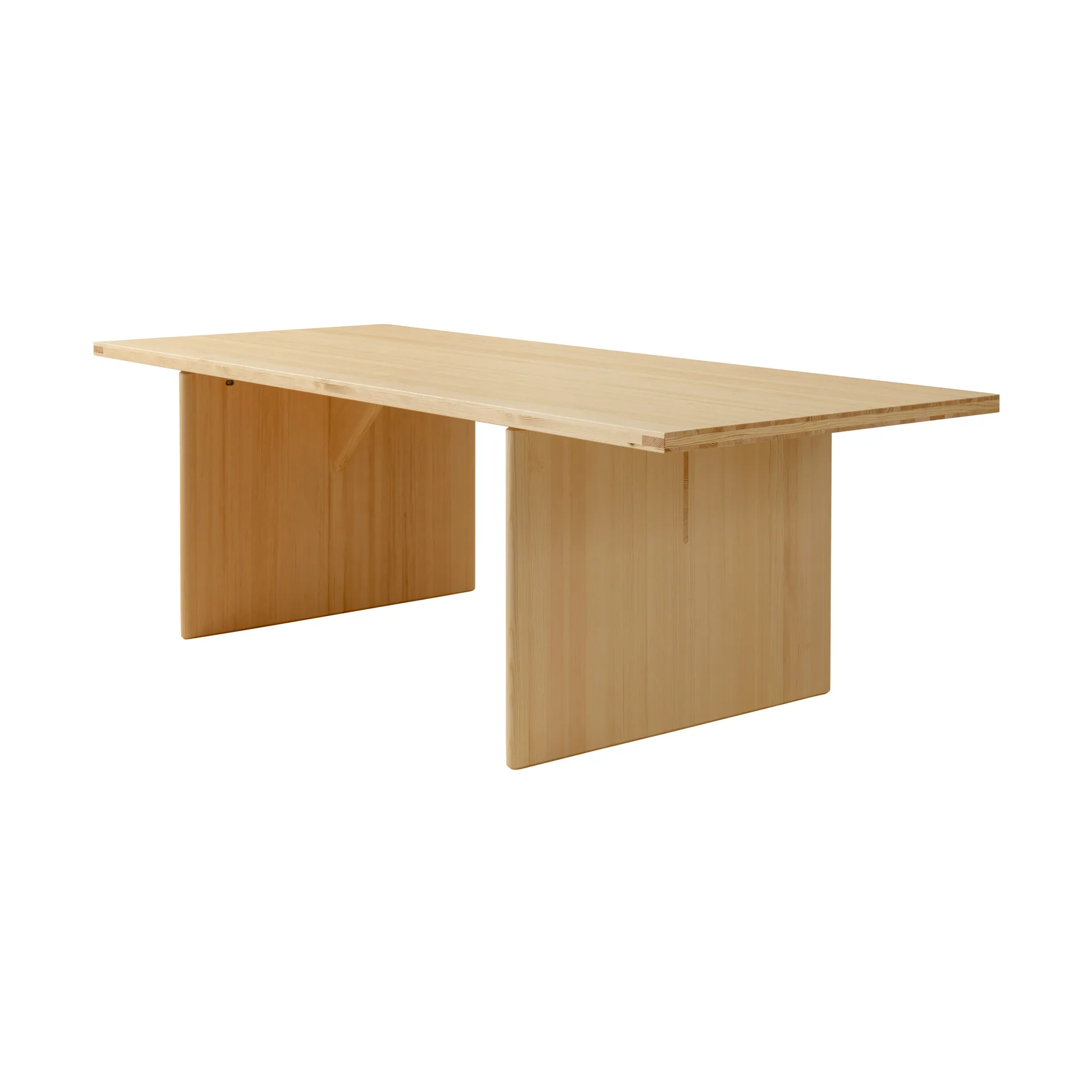 012 Kolmio Dining Table tavolo, Pino oliato opaco, 227x95x72 cm Vaarnii