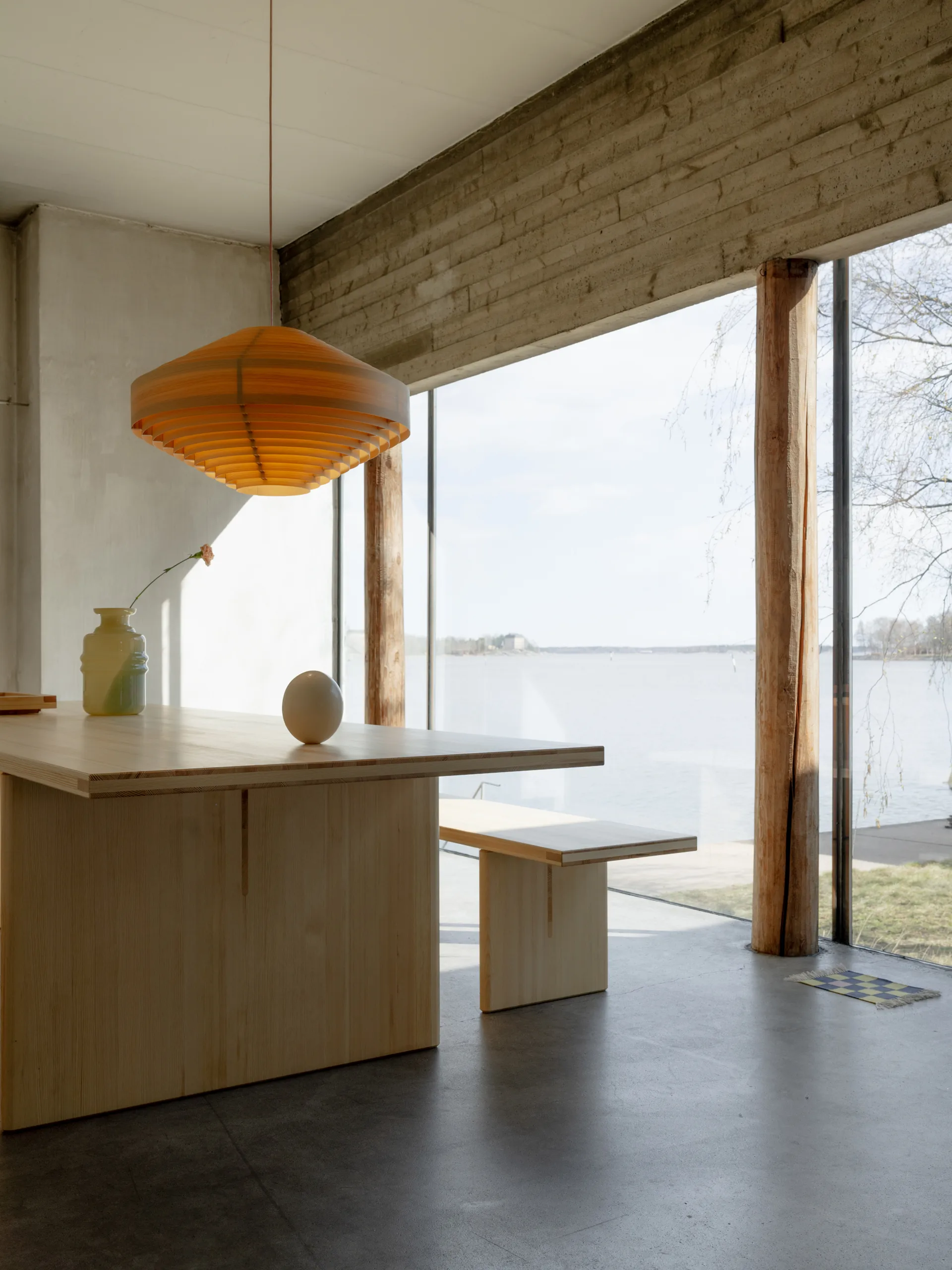 012 Kolmio Dining Table tavolo, Pino oliato opaco, 305×99×72 cm Vaarnii