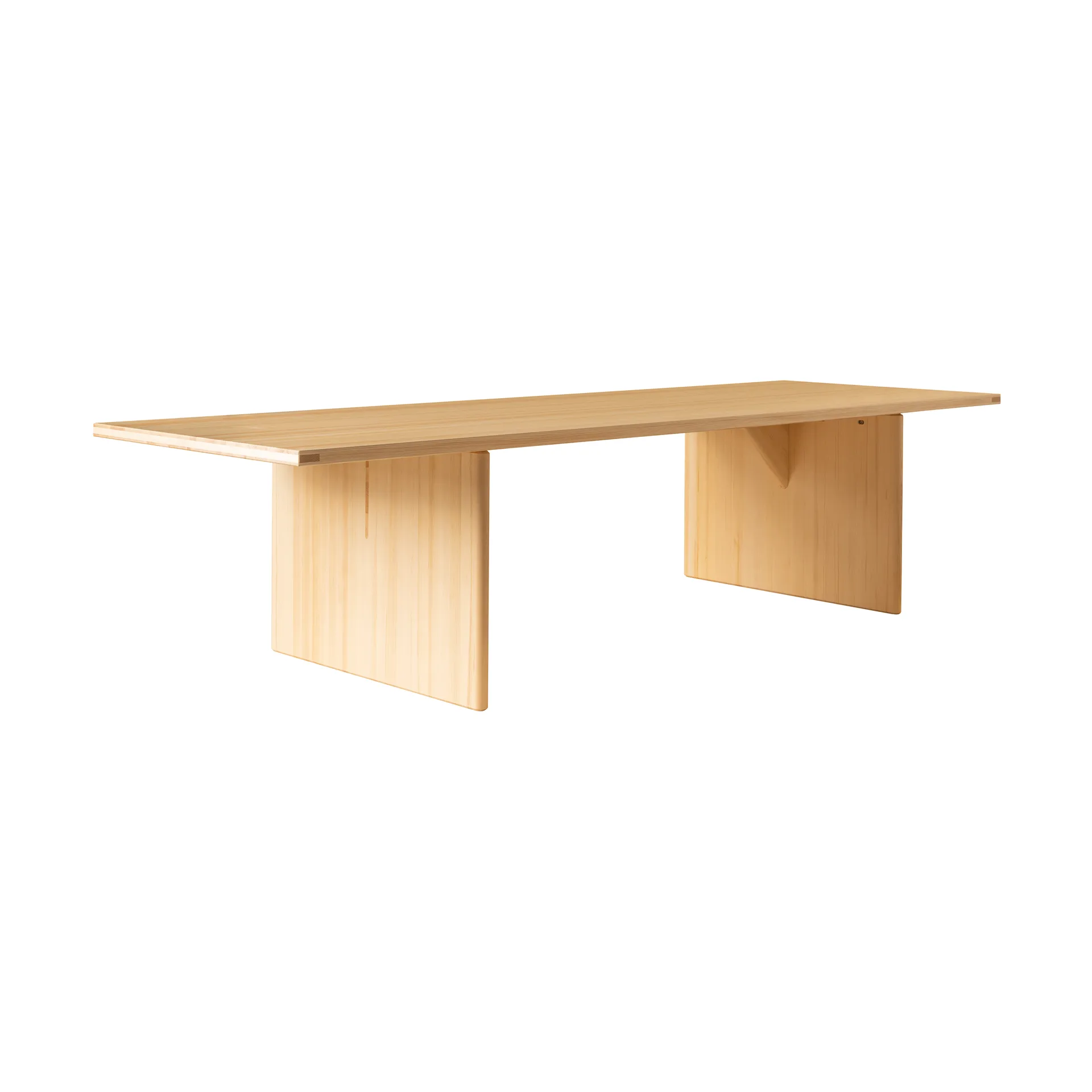 012 Kolmio Dining Table tavolo, Pino oliato opaco, 305×99×72 cm Vaarnii