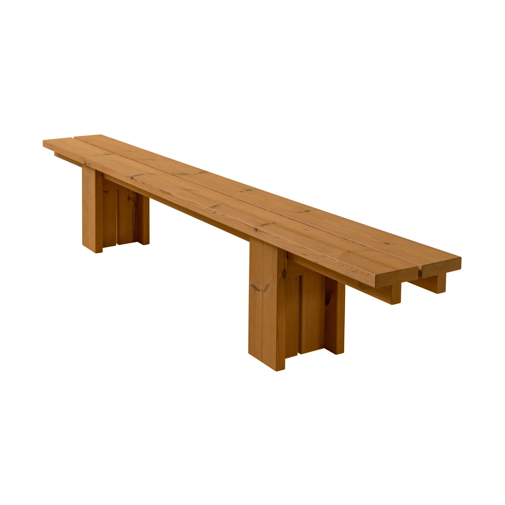 013 Osa Outdoor Bench panca, Pino termotrattato, 270x37x49 cm Vaarnii