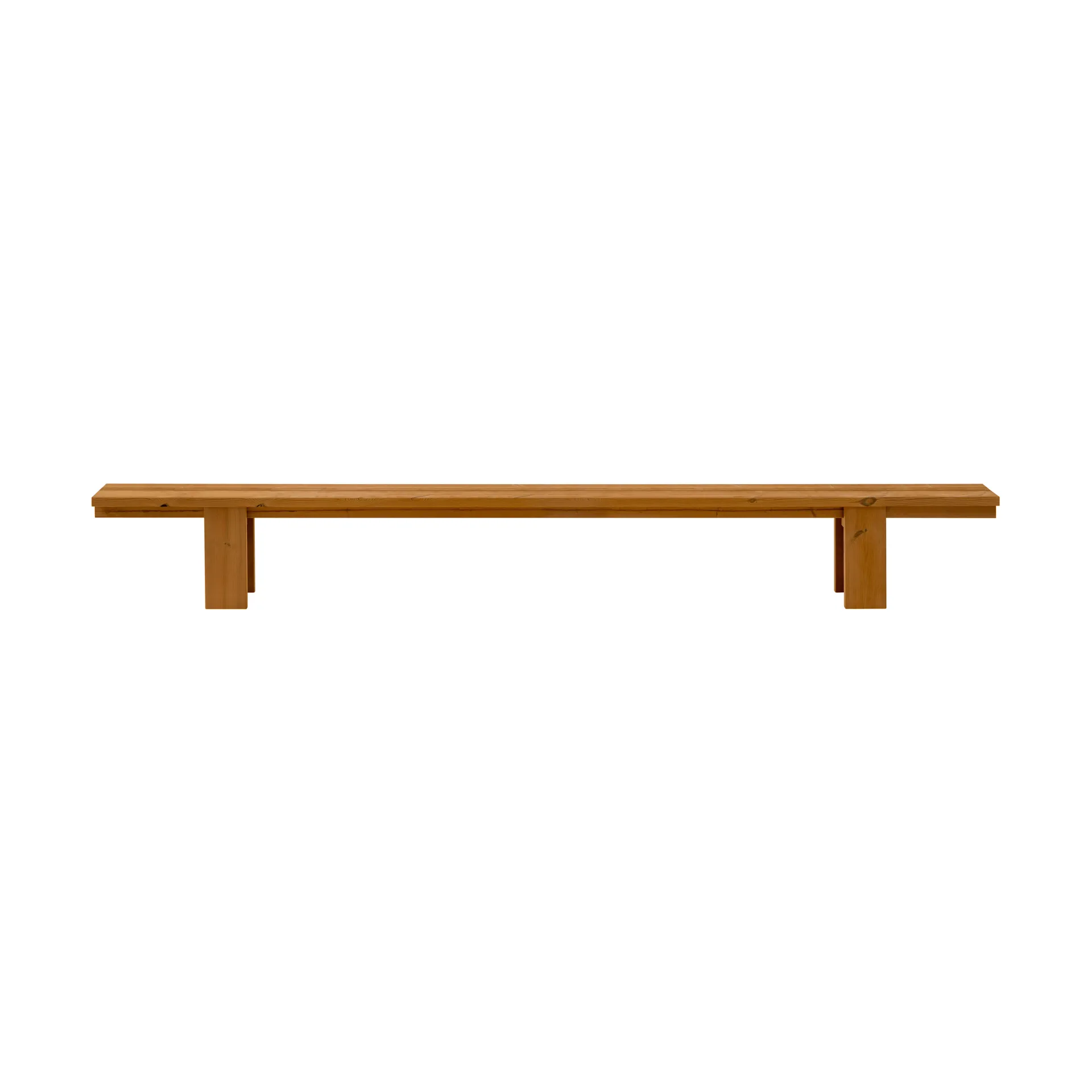 013 Osa Outdoor Bench panca, Pino termotrattato, 333×37×49 cm Vaarnii