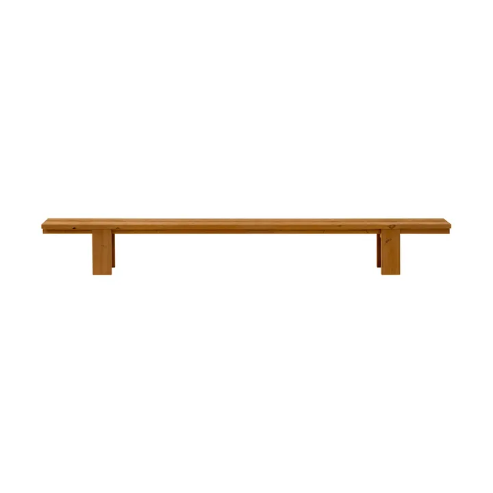 013 Osa Outdoor Bench panca - Pino termotrattato, 333×37×49 cm - Vaarnii