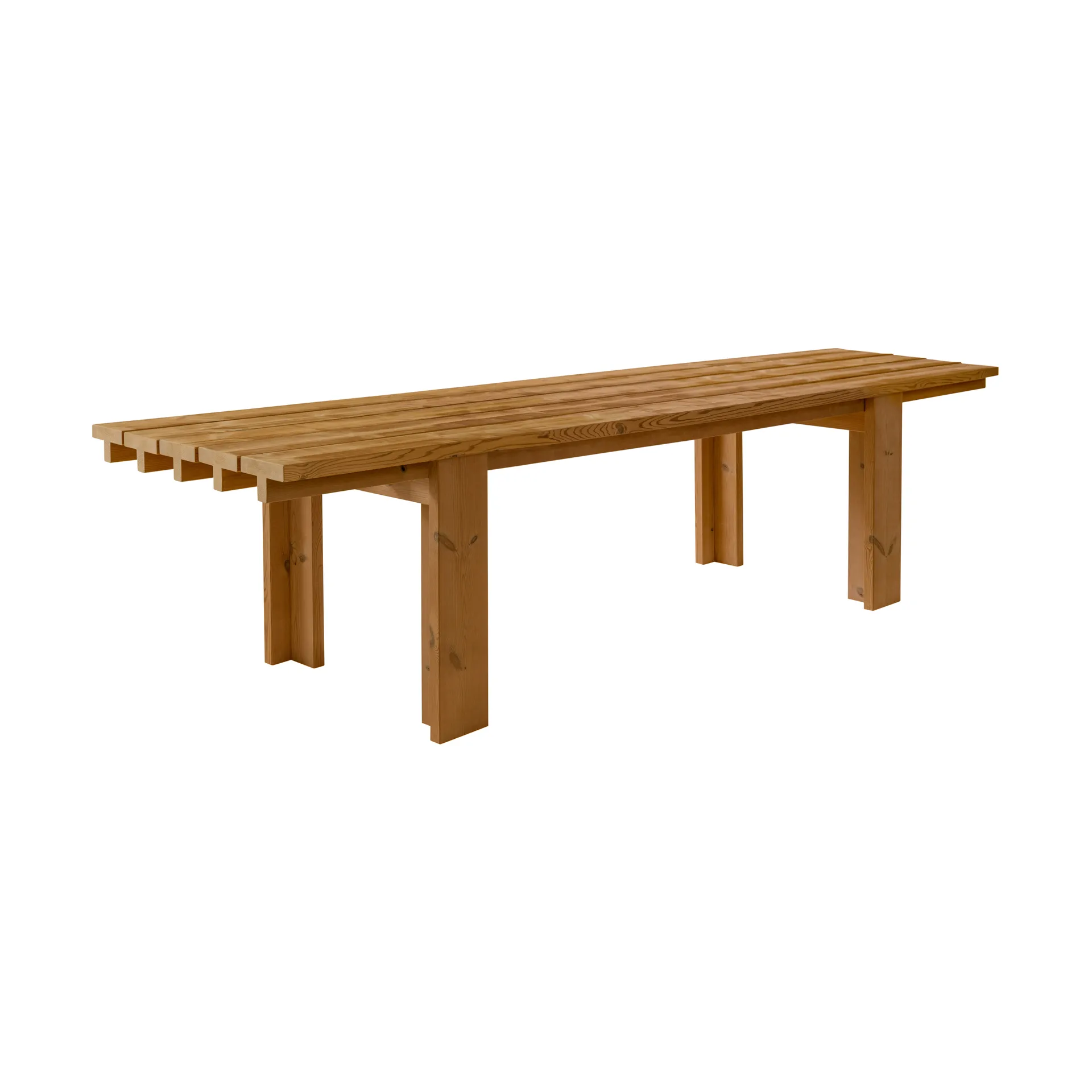 013 Osa Outdoor Table tavolo, Pino termotrattato, 333x94x78 cm Vaarnii