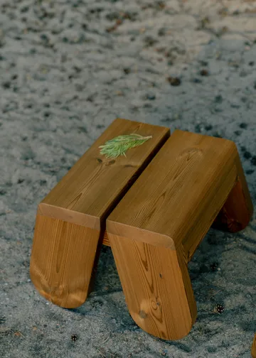 015 Peace Outdoor Foot Stool poggiapiedi - Pino termotrattato - Vaarnii