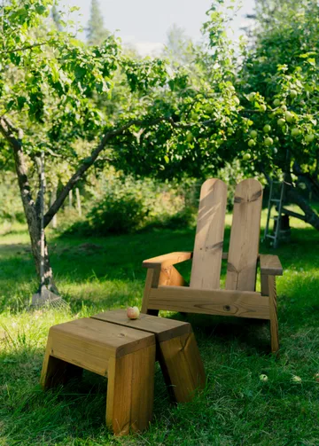 015 Peace Outdoor Foot Stool poggiapiedi - Pino termotrattato - Vaarnii