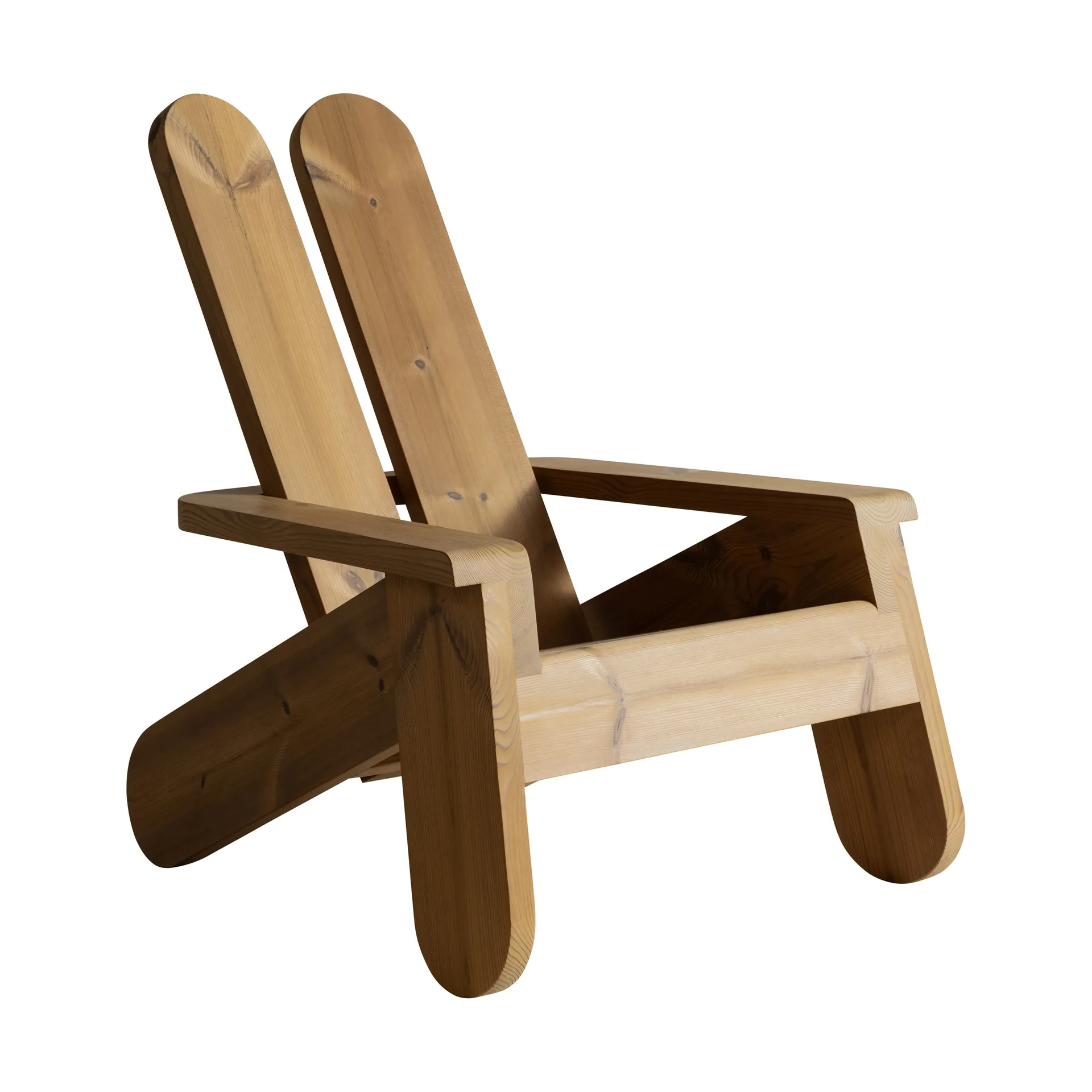 015 Peace Outdoor Lounge Chair poltrona lounge, Pino termotrattato Vaarnii