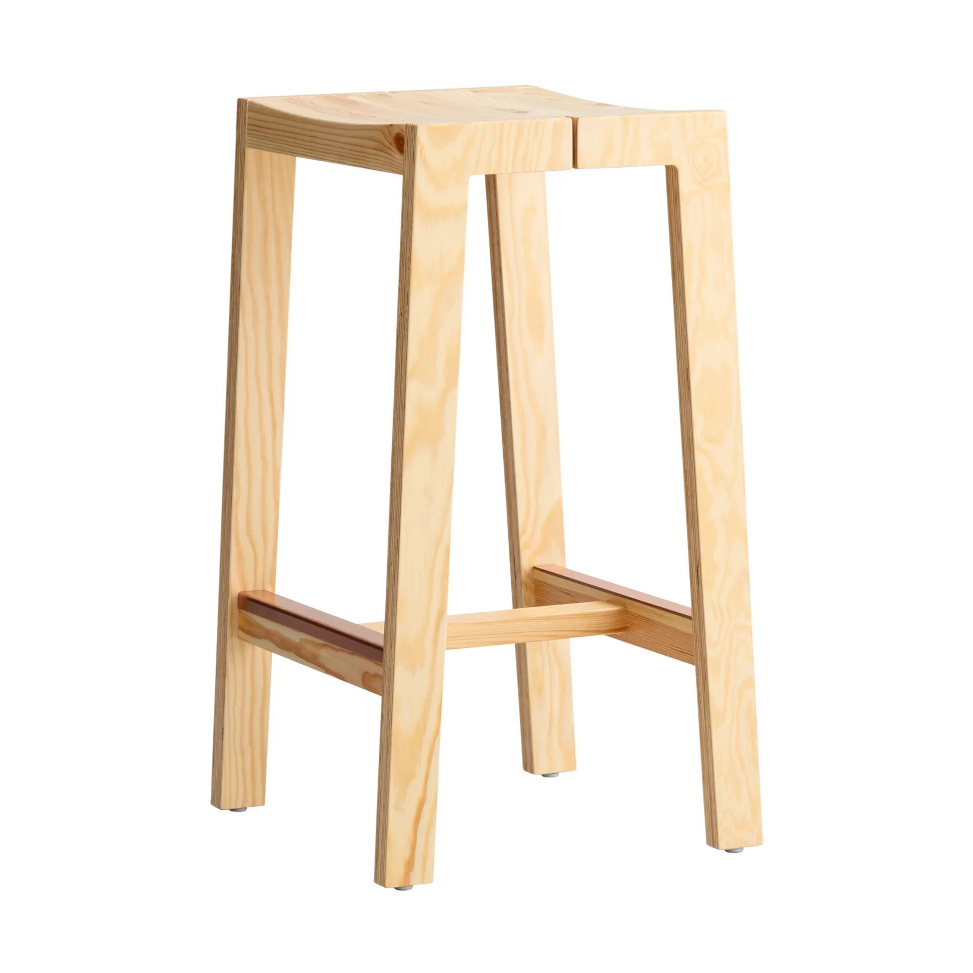 016 Maasto Bar Stool sgabello bar, Pino oliato opaco, 65 cm Vaarnii
