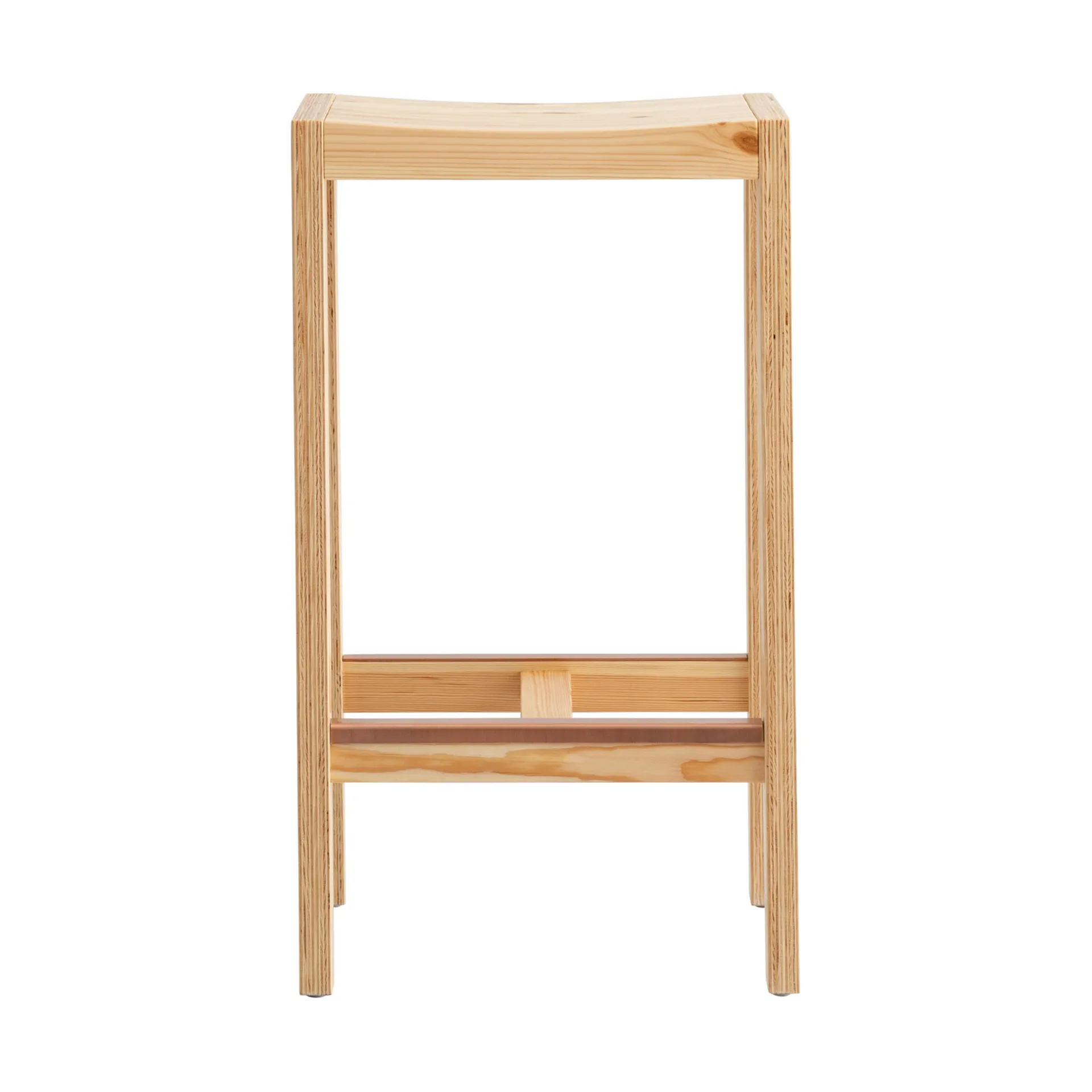 016 Maasto Bar Stool sgabello bar, Pino oliato opaco, 65 cm Vaarnii