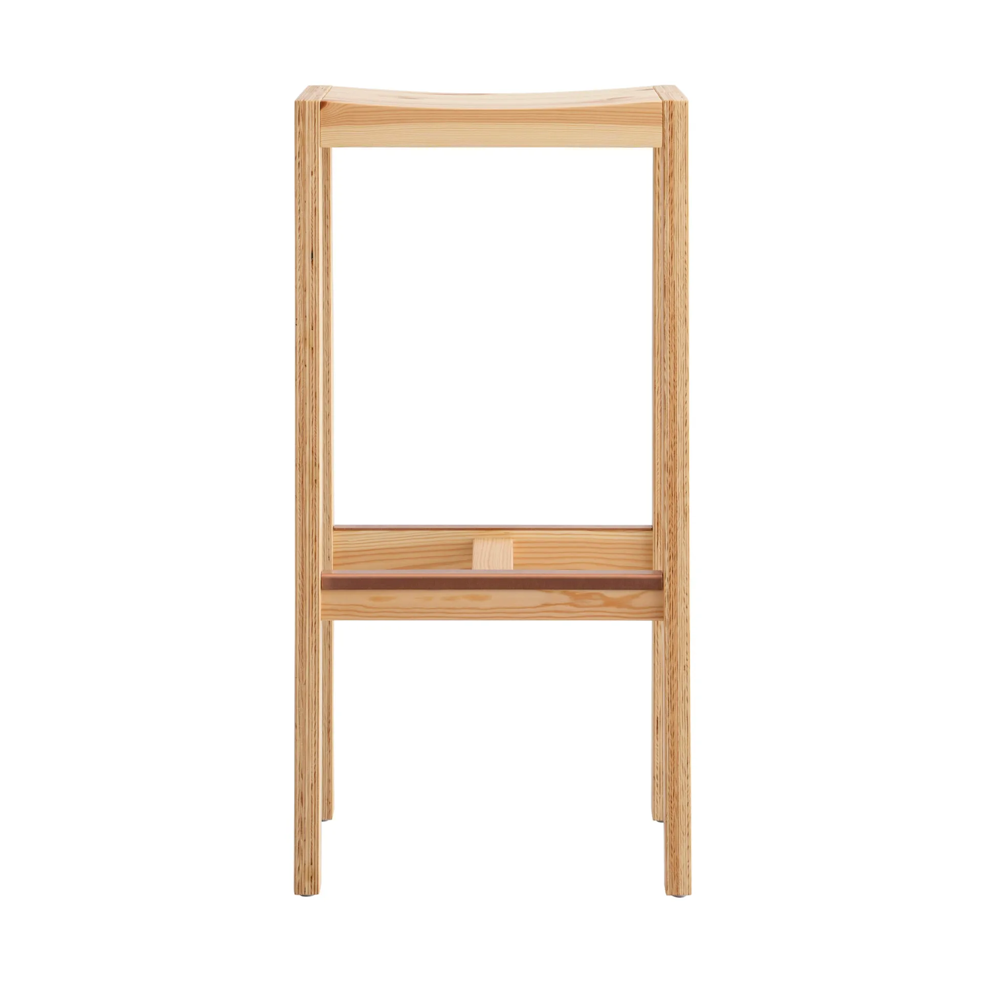 016 Maasto Bar Stool sgabello bar, Pino oliato opaco, 75 cm Vaarnii