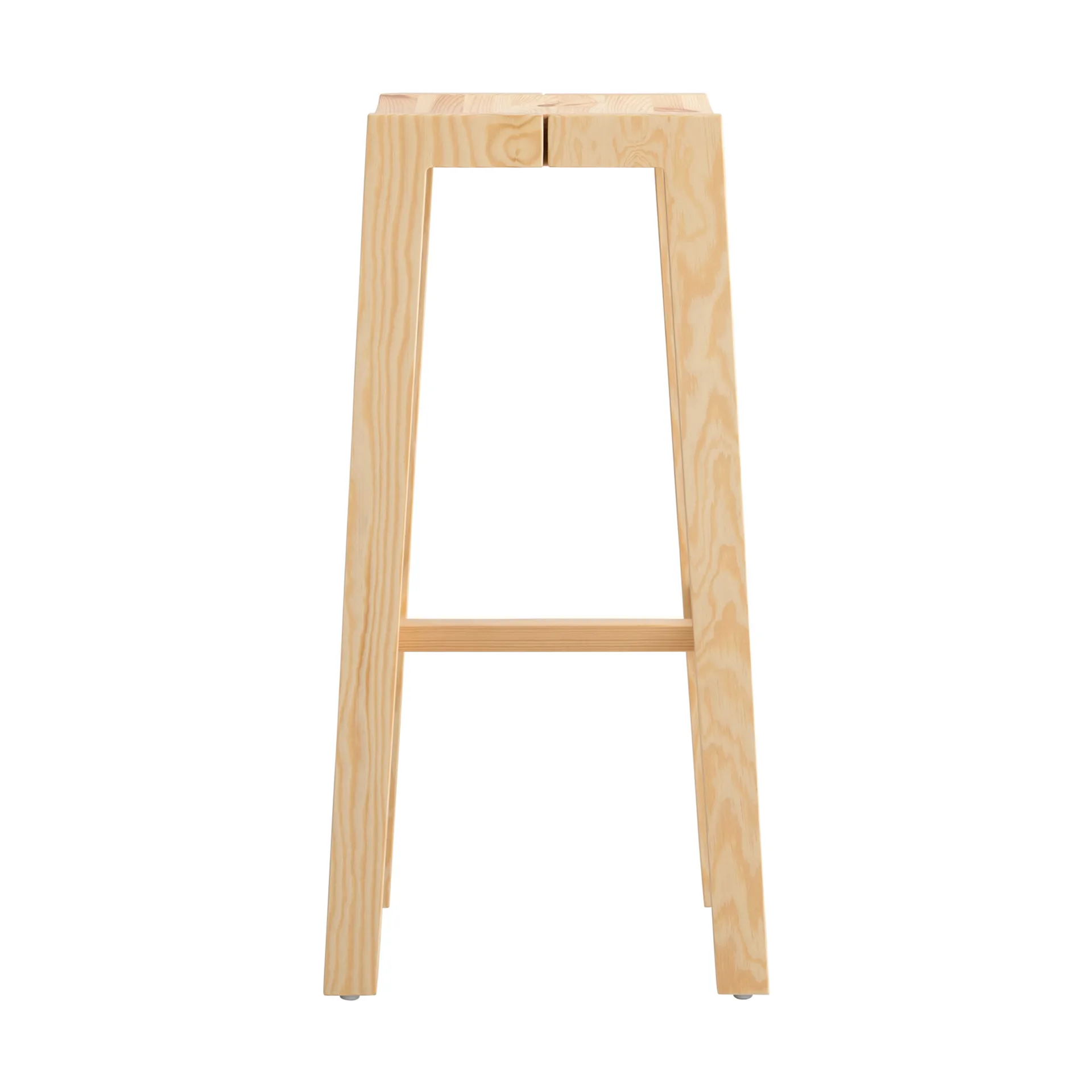 016 Maasto Bar Stool sgabello bar, Pino oliato opaco, 75 cm Vaarnii