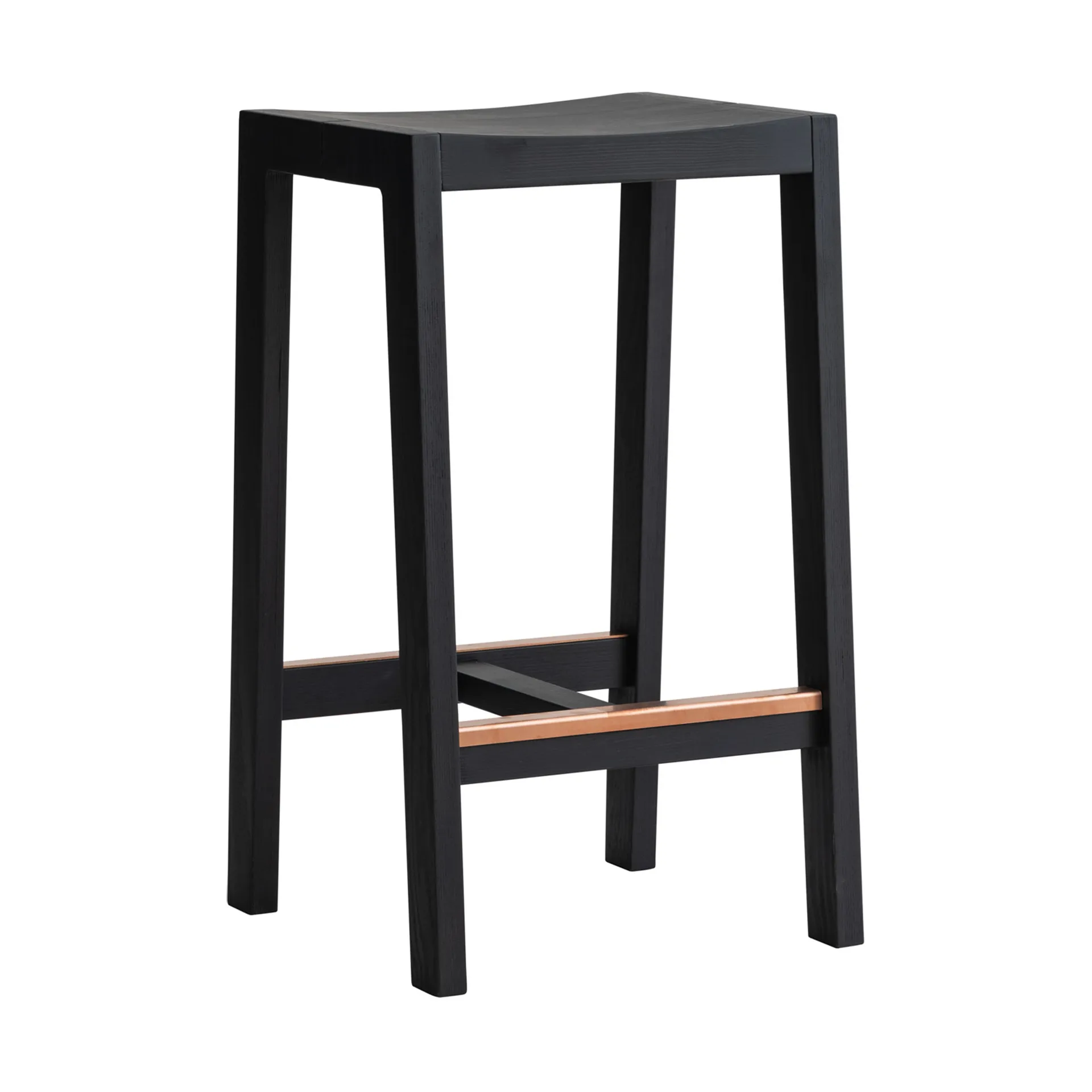 016 Maasto Bar Stool sgabello bar, Pino tinto nero, 65 cm Vaarnii