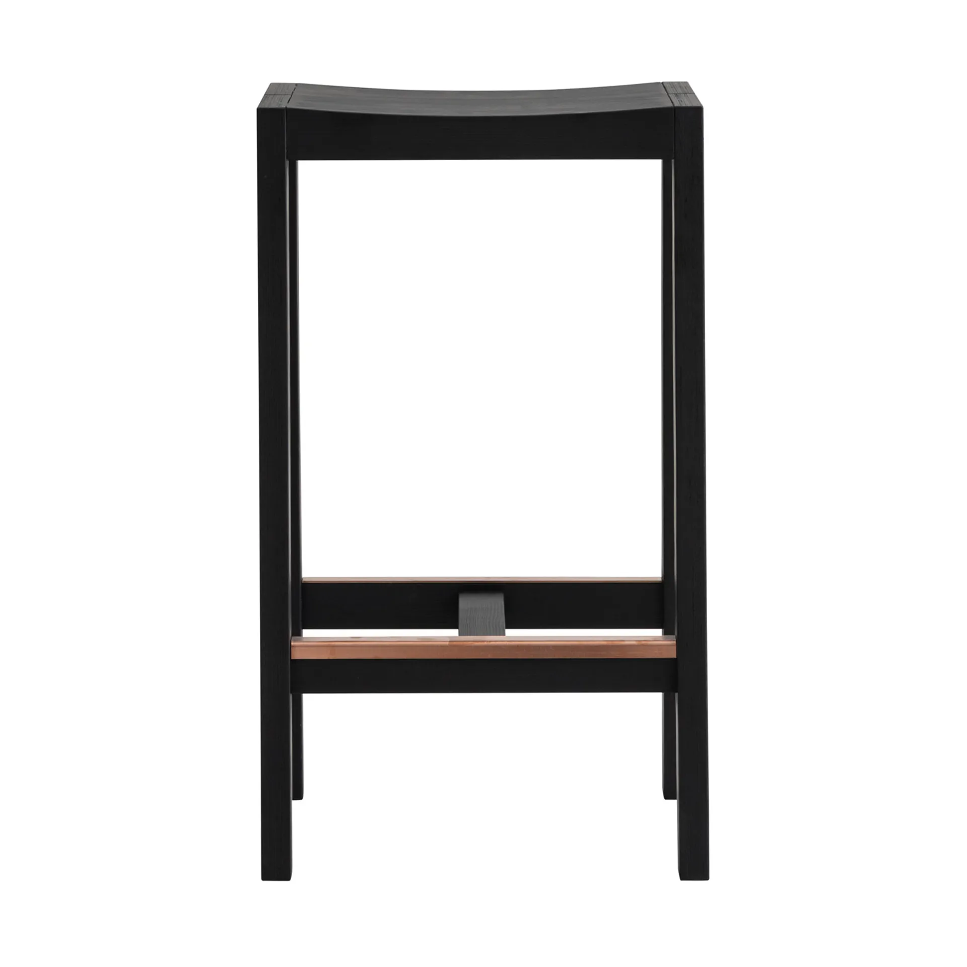 016 Maasto Bar Stool sgabello bar, Pino tinto nero, 65 cm Vaarnii