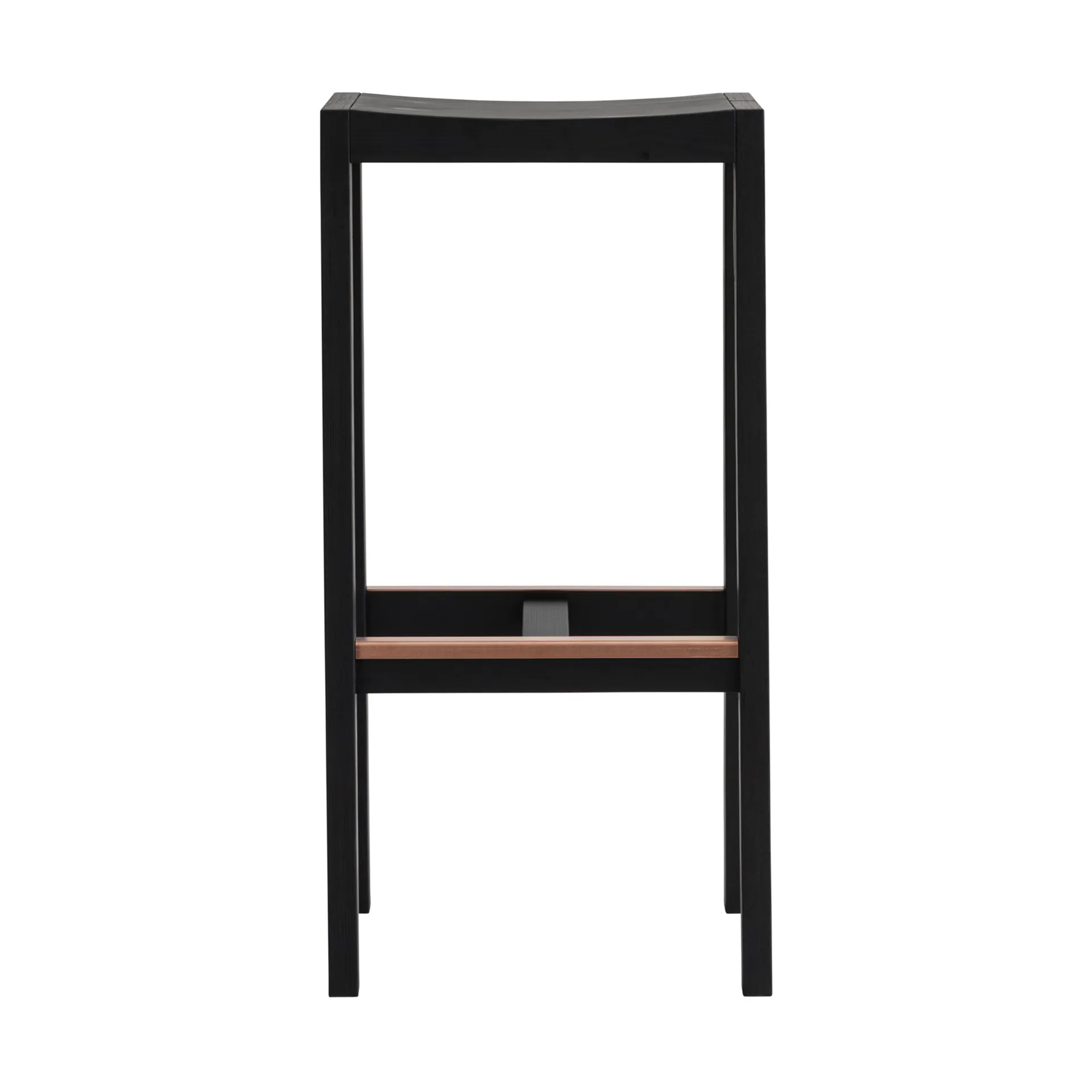 016 Maasto Bar Stool sgabello bar, Pino tinto nero, 75 cm Vaarnii