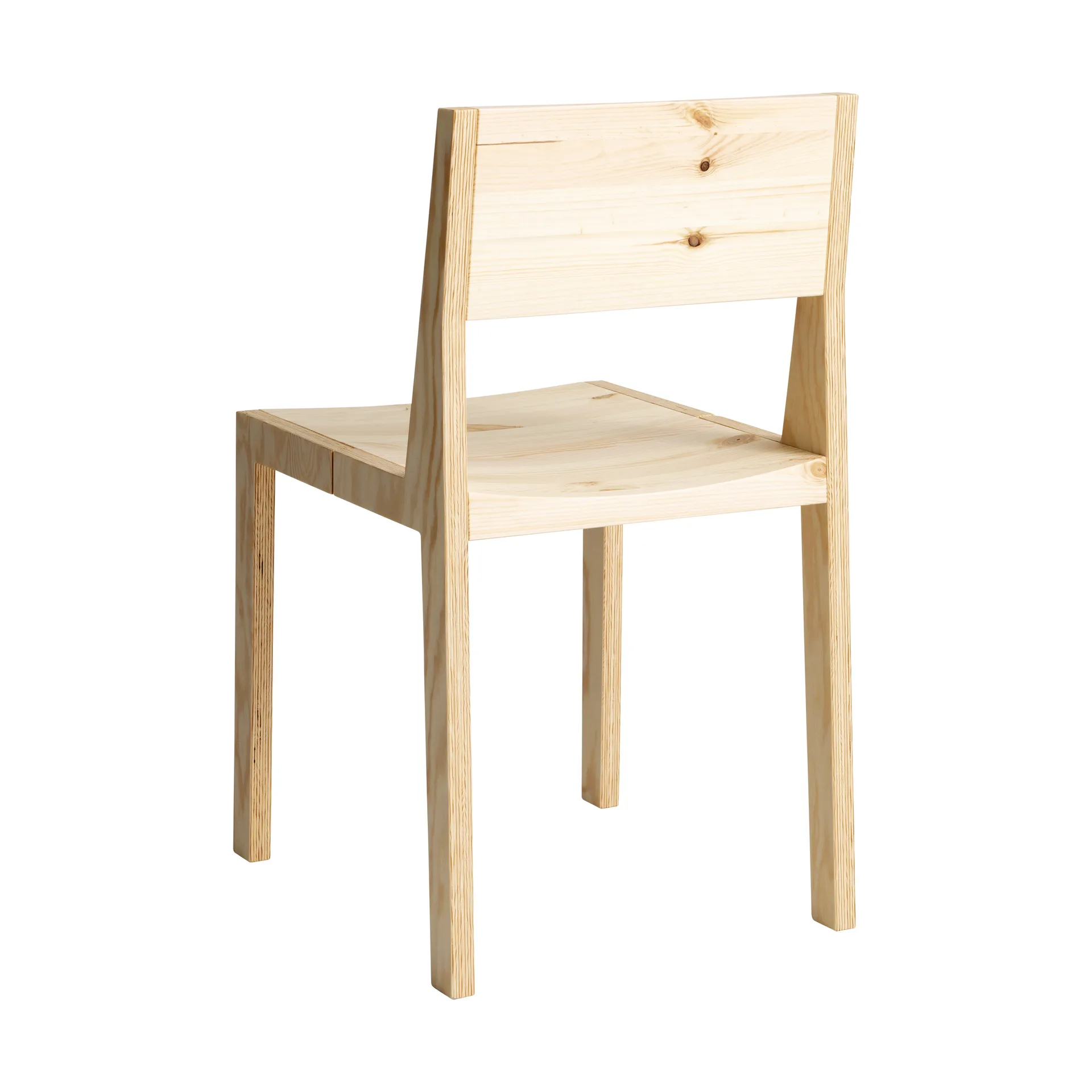 016 Maasto Dining Chair sedia, Pino oliato cerato opaco Vaarnii