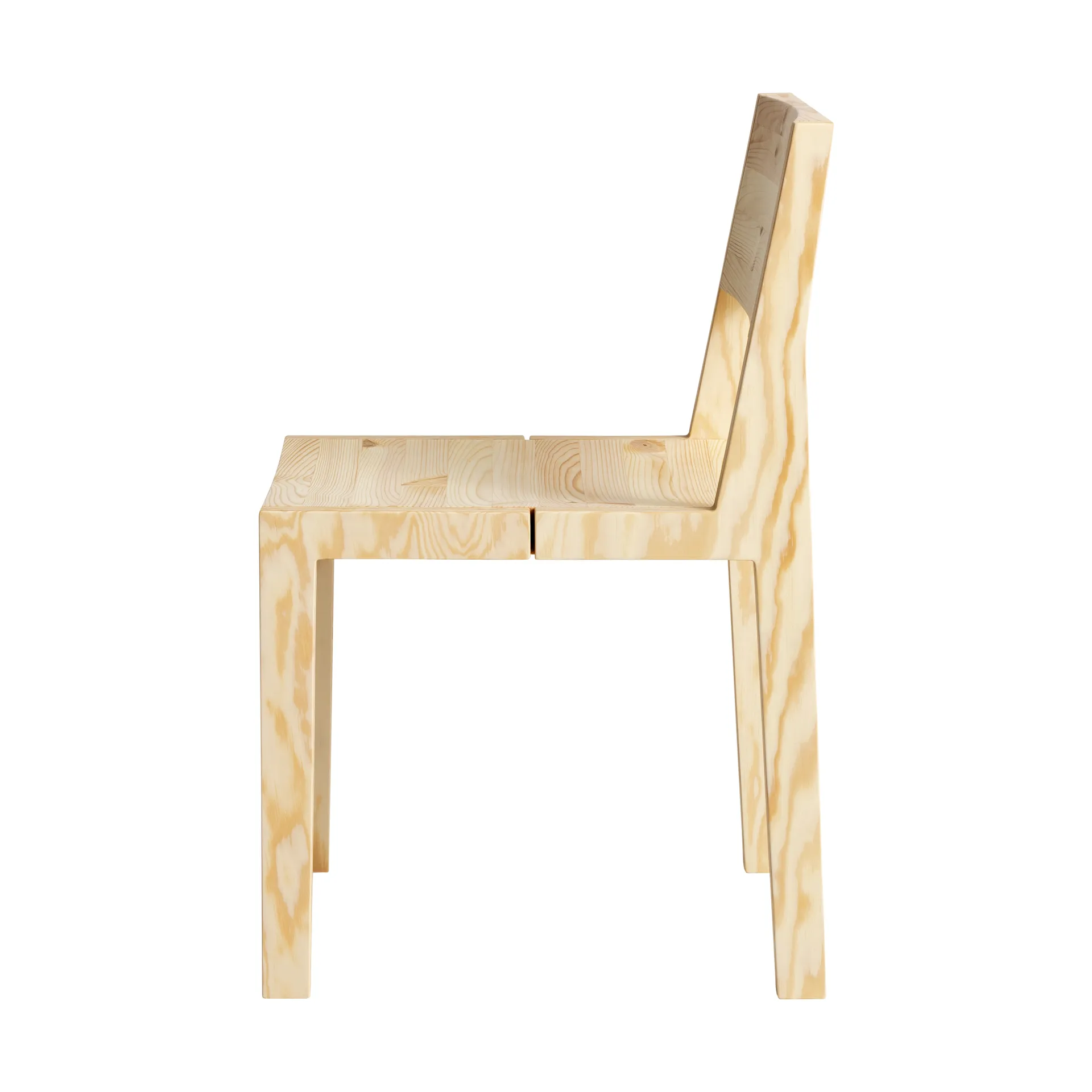 016 Maasto Dining Chair sedia, Pino oliato cerato opaco Vaarnii