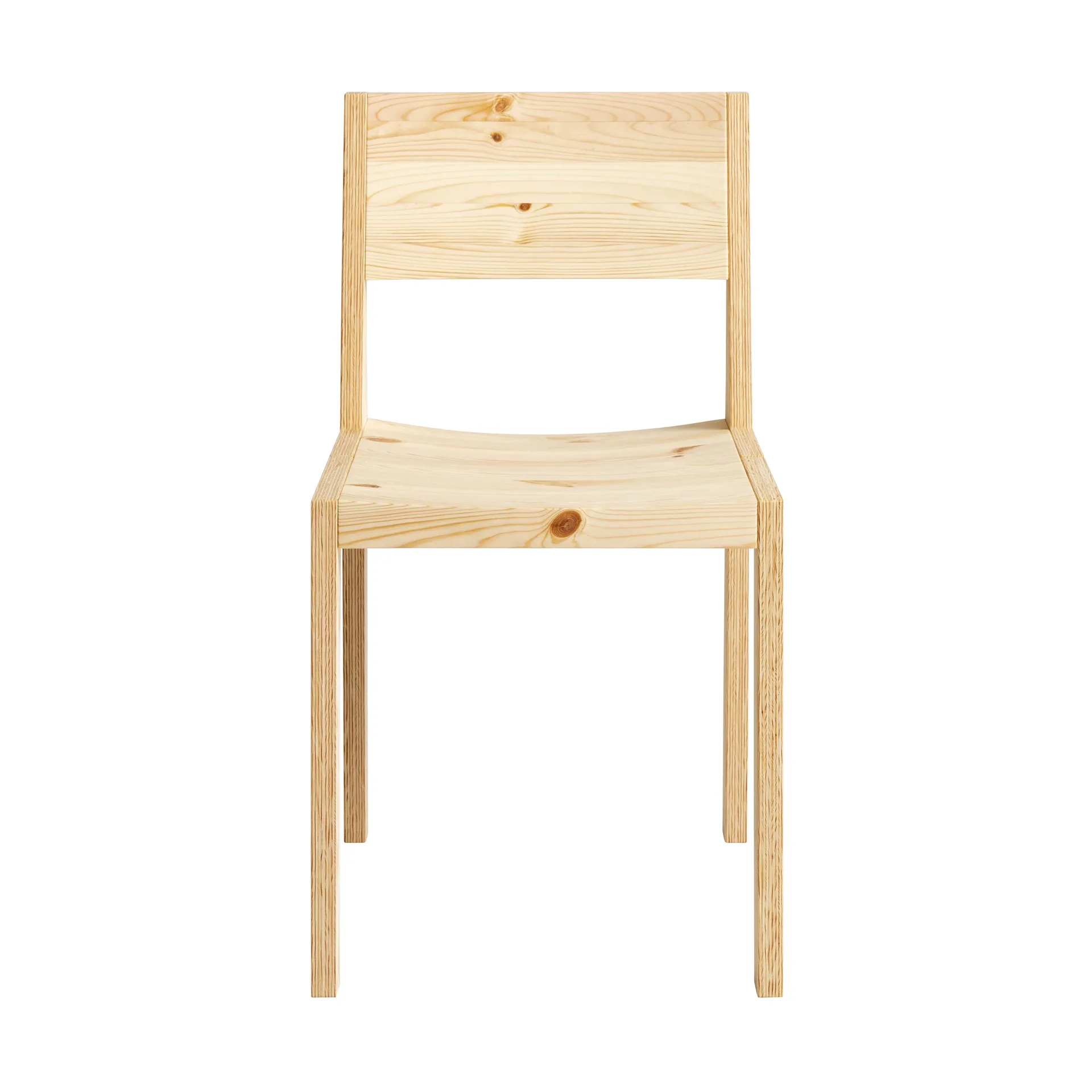 016 Maasto Dining Chair sedia, Pino oliato cerato opaco Vaarnii