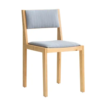 016 Maasto Dining Chair sedia - Pino oliato opaco, fronte rivestita grigio - Vaarnii