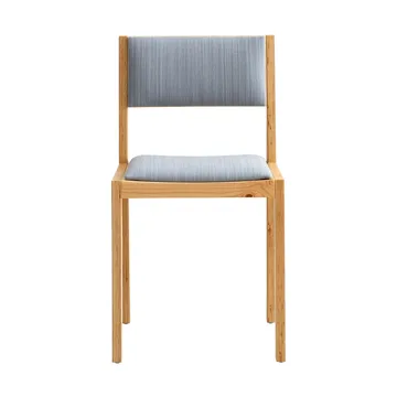 016 Maasto Dining Chair sedia - Pino oliato opaco, fronte rivestita grigio - Vaarnii