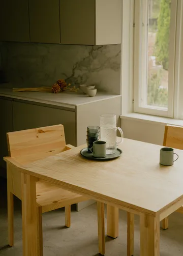 016 Maasto Table tavolo - Pino oliato opaco, 90x90x75 cm - Vaarnii