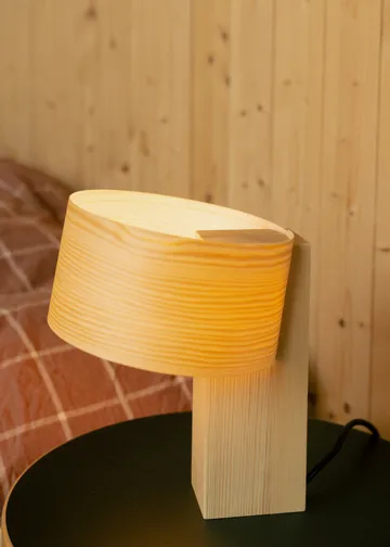 018 Hoop Table Lamp lampada da tavolo - Pino oliato a cera opaco, 23 cm - Vaarnii