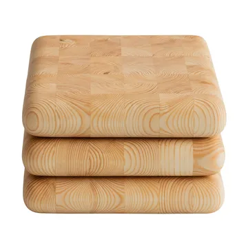 019 Syy Chopping Board tagliere - Pino oliato con olio di paraffina, medium 26x35x5 cm - Vaarnii