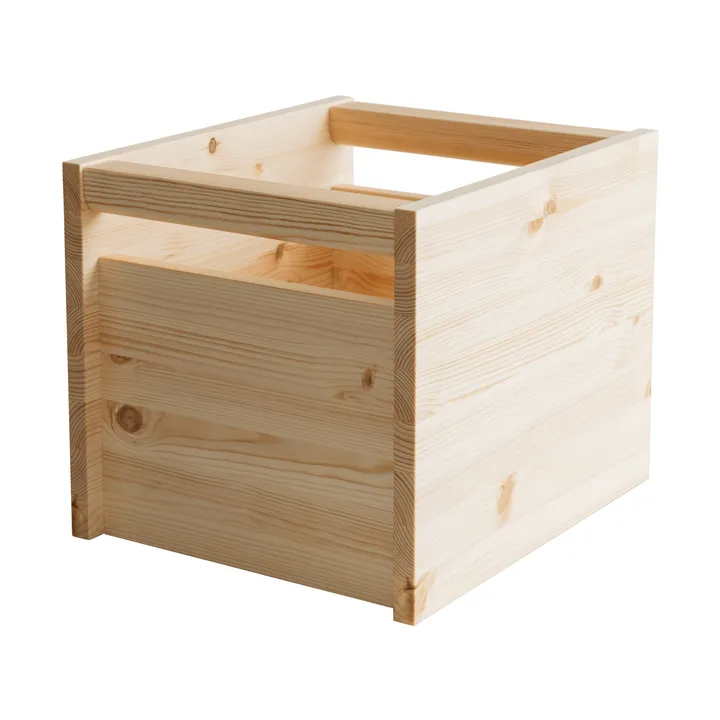 020 Koppa Crate scatola portaoggetti - Pino oliato, large 38x43x36 cm - Vaarnii