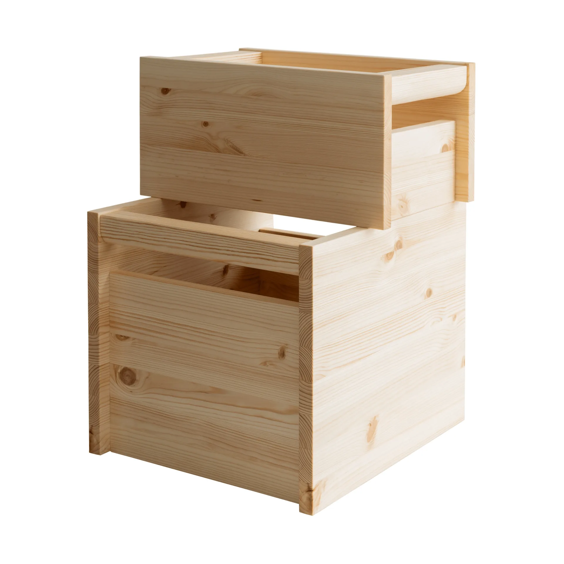 020 Koppa Crate scatola portaoggetti, Pino oliato, large 38x43x36 cm Vaarnii