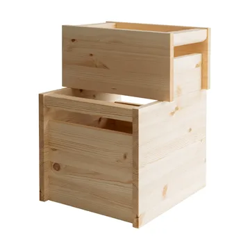 020 Koppa Crate scatola portaoggetti - Pino oliato, large 38x43x36 cm - Vaarnii