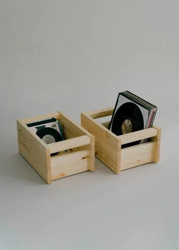 020 Koppa Crate scatola portaoggetti - Pino oliato, small 29x43x22 cm - Vaarnii