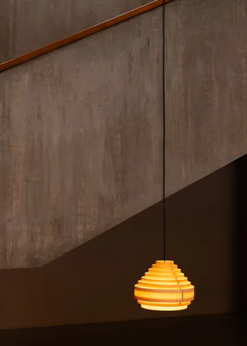 1001 Hans Pendant lampada a sospensione - Pino oliato e cerato opaco, Ø38 cm - Vaarnii