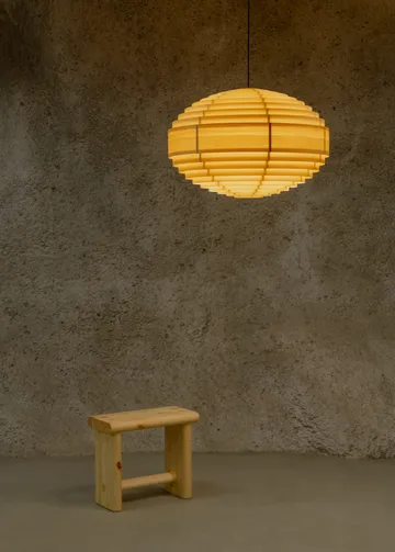 1002 Hans Pendant lampadario - Pino oliato e cerato opaco, XL Ø70 cm - Vaarnii